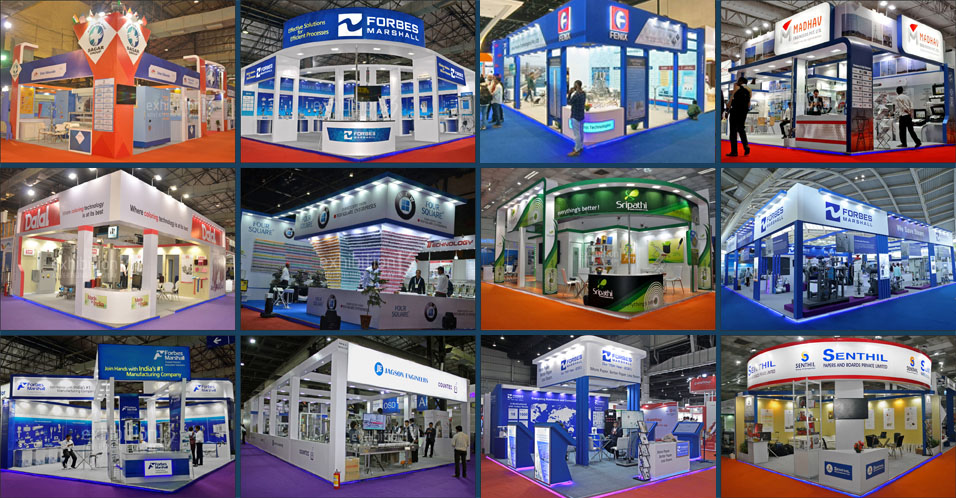 Exhibition stall designs done for various exhibitions in India